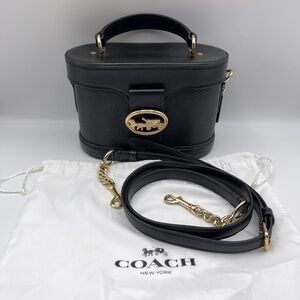 Coach Georgie Gem Crossbody bag handbag leather Black medium detachable strap